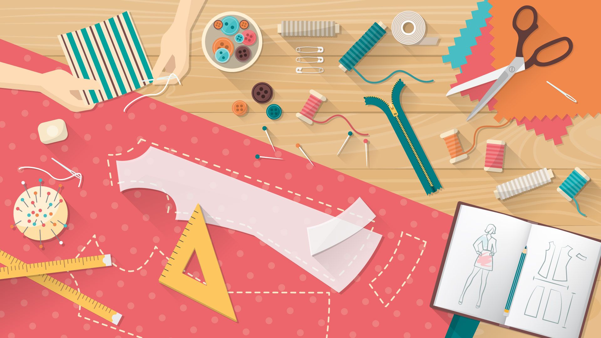 atelier de couture avec ses amies